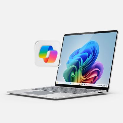 Picture of Microsoft Surface Laptop (2024), Windows 11 Copilot+ PC, 15" Touchscreen Display, Snapdragon X Elite (12 core), 16GB RAM, 256GB SSD Storage, Platinum